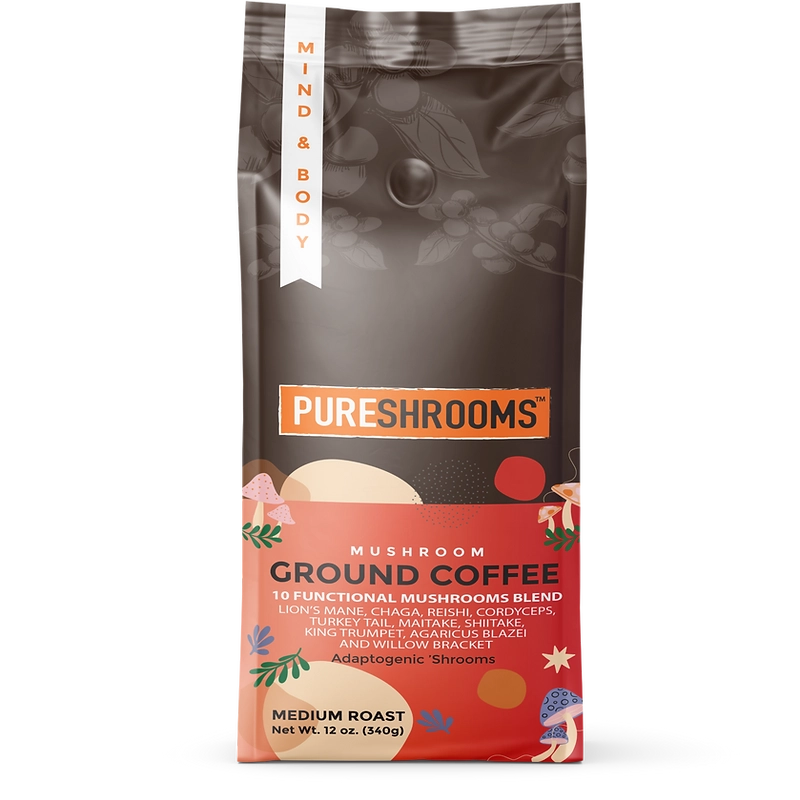 PURESHROOMS Ground Mushroom Coffee
